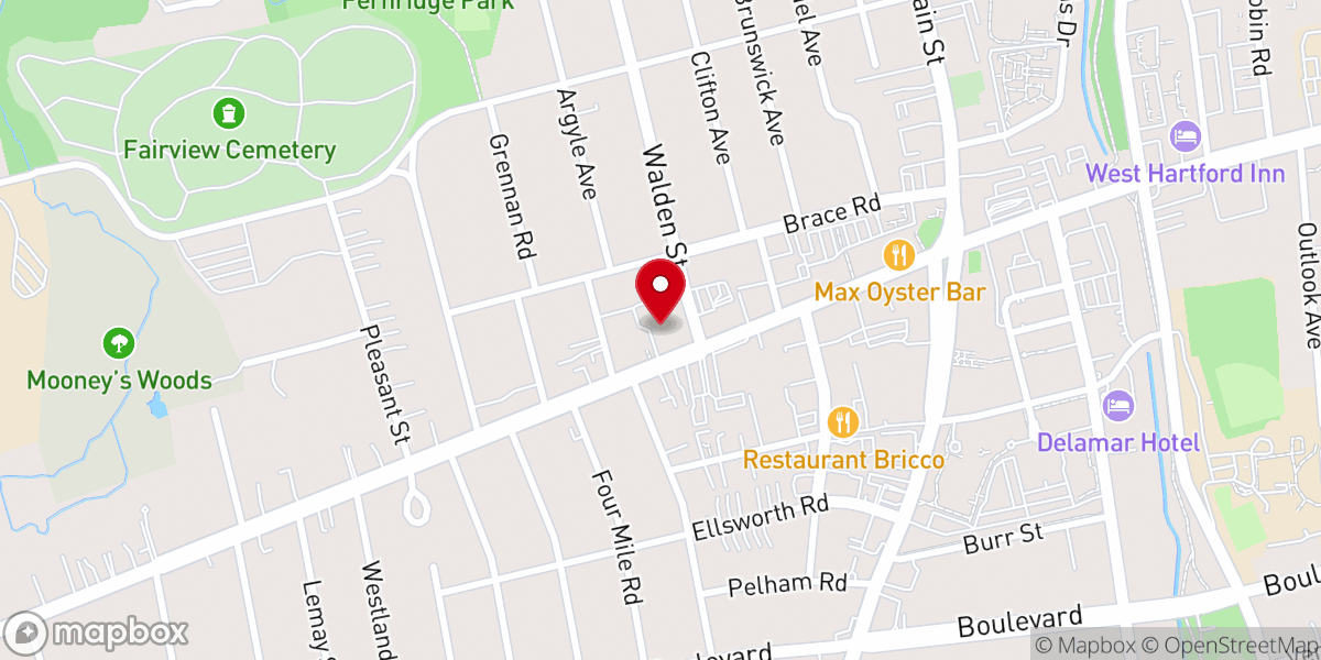 Map showing location of St. James's Episcopal Church
