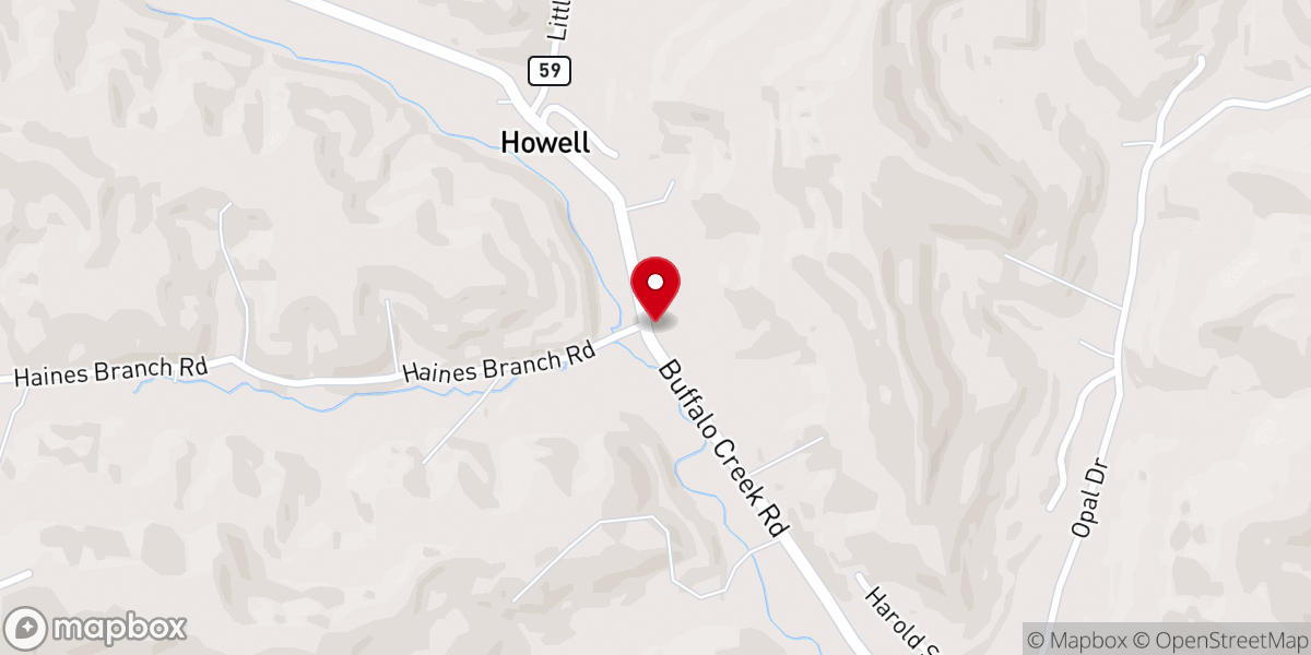 Map showing location of Mount Pleasant Church