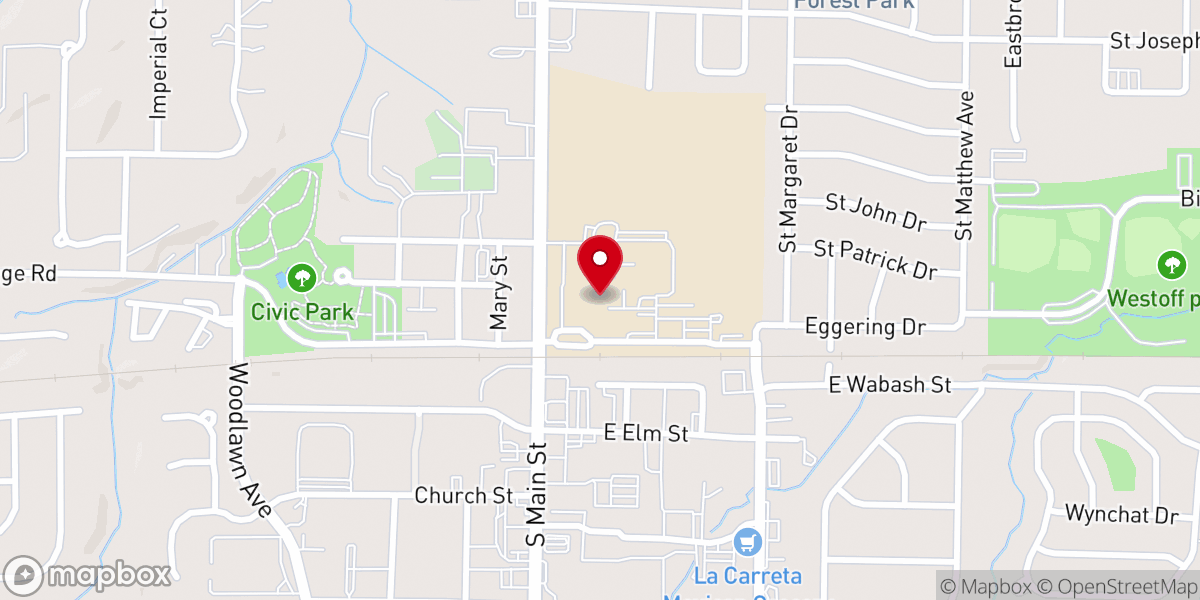 Map showing location of Sisters of the Most Precious