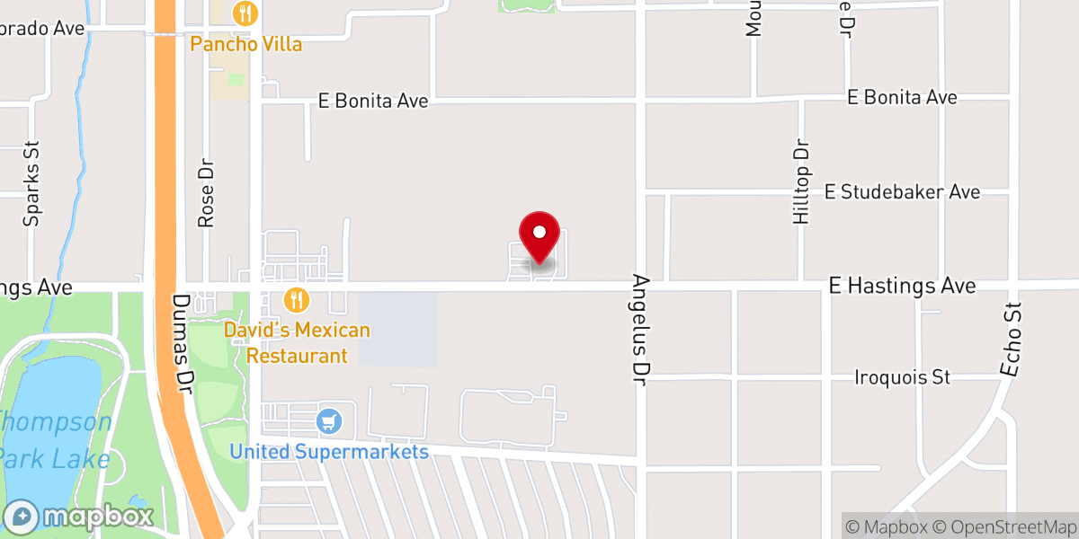 Map showing location of Pleasant Valley Baptist Church