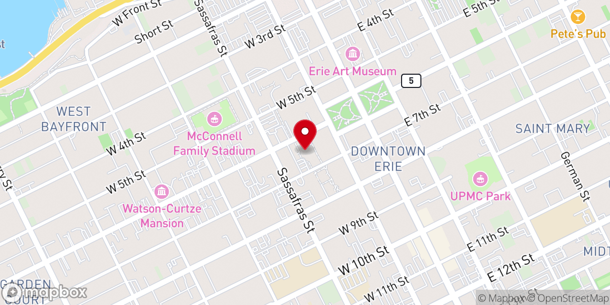 Map showing location of Cathedral of Saint Paul