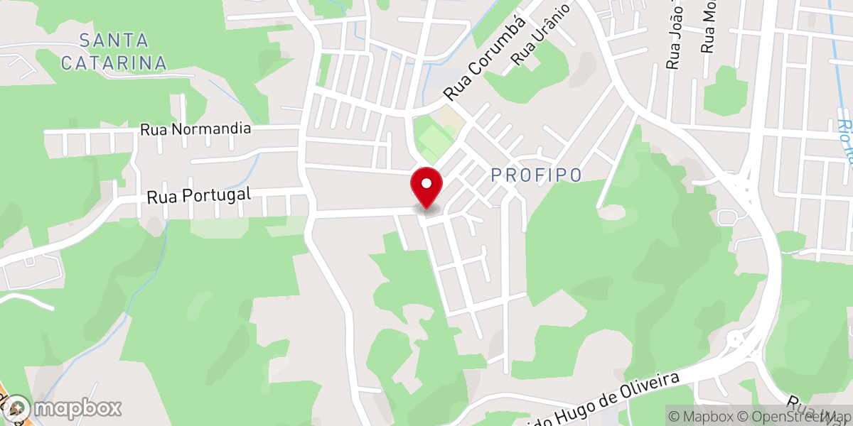Map showing location of Assembleia de Deus - Profipo