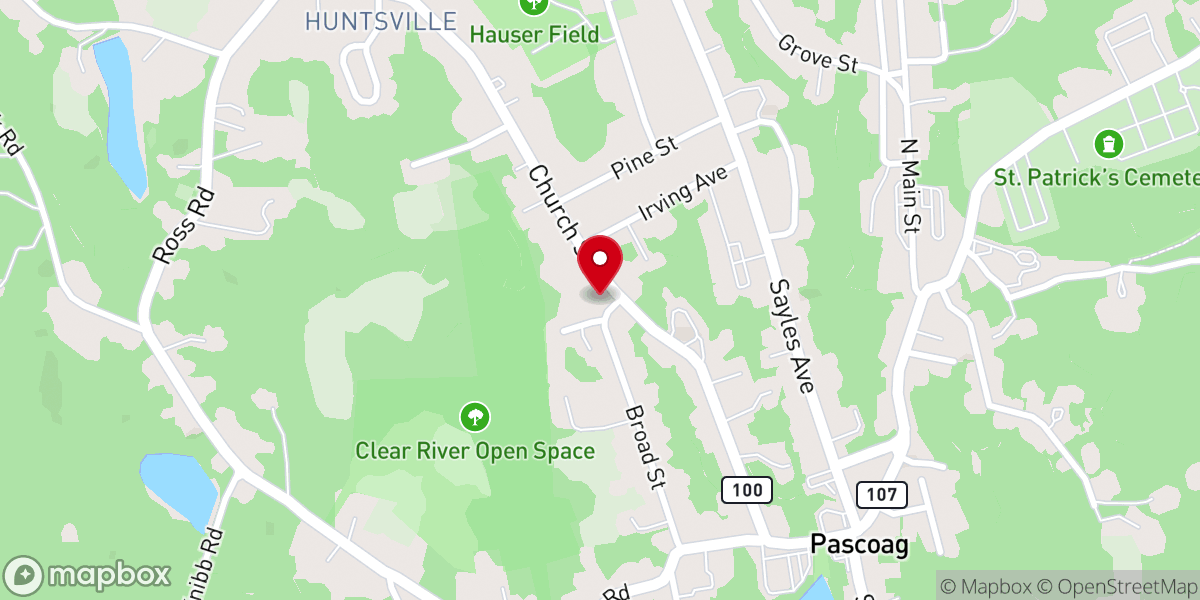 Map showing location of Calvary Episcopal Church
