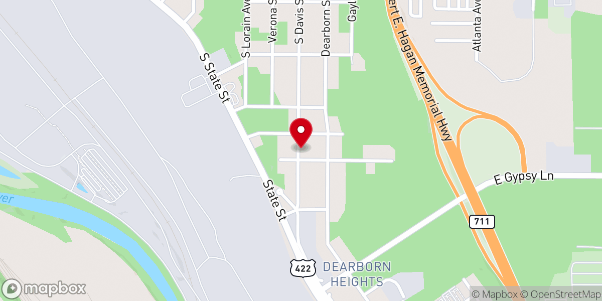 Map showing location of Faith Temple Apostolic Church