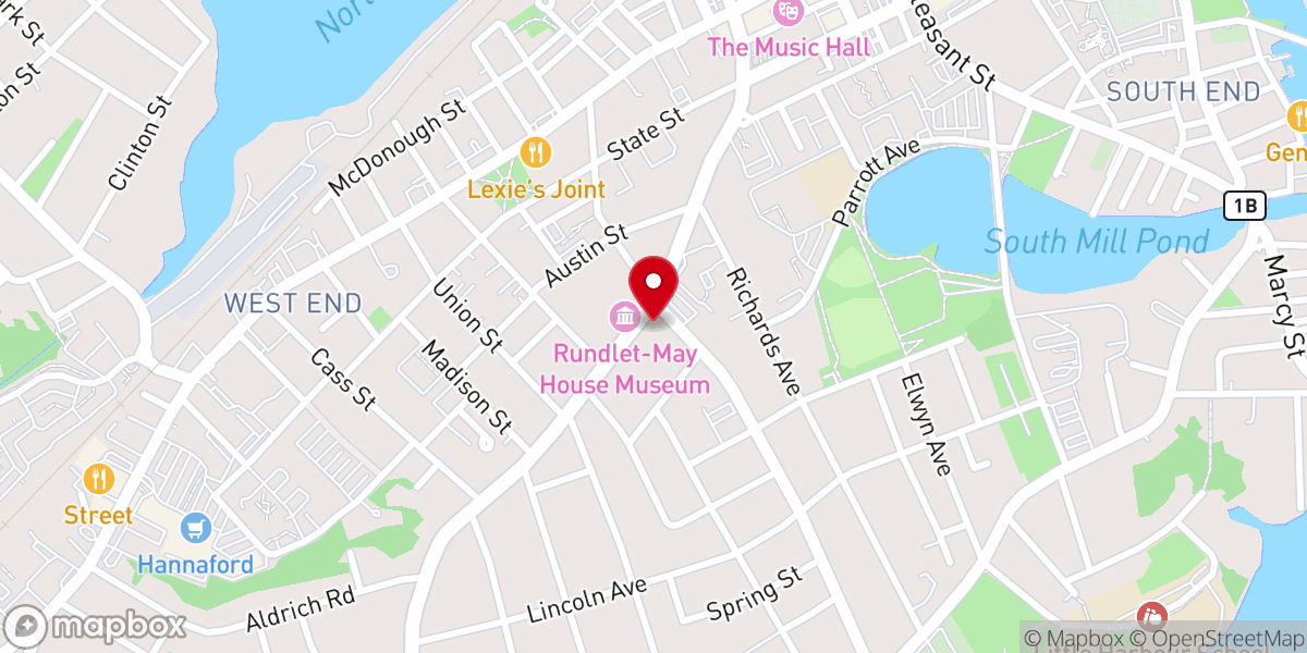 Map showing location of Masonic Temple
