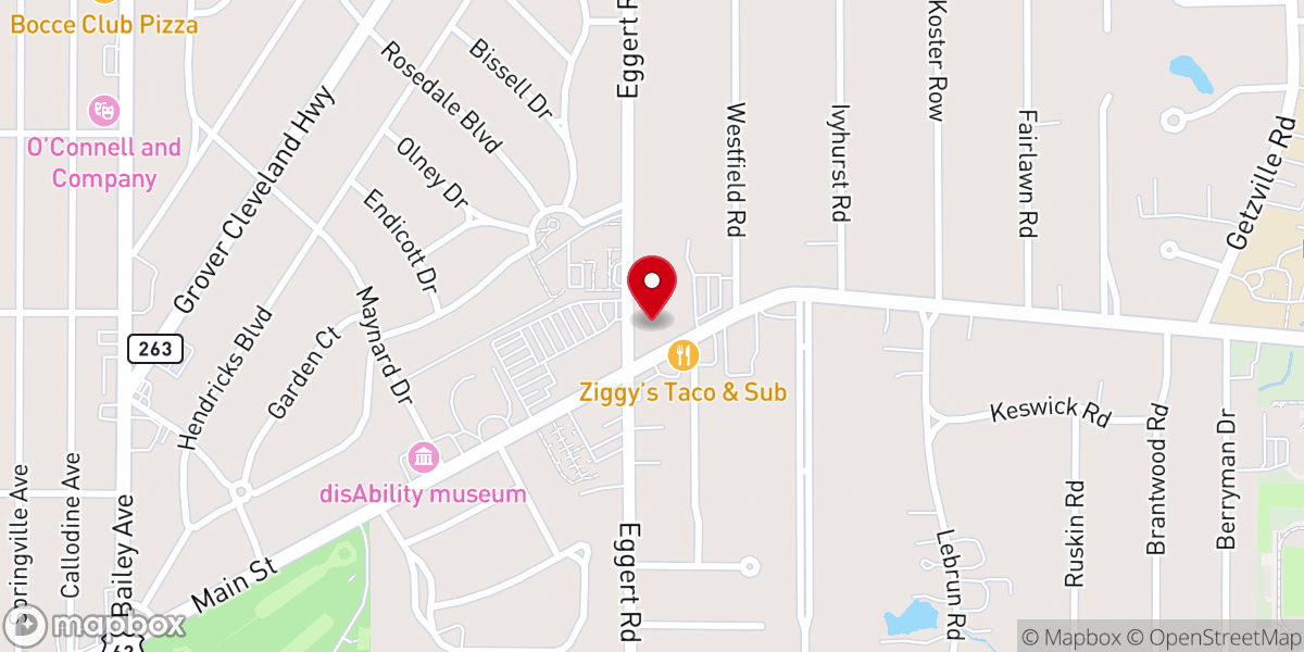 Map showing location of Saint Benedict Roman Catholic Church