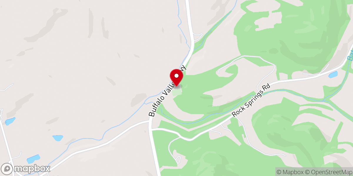 Map showing location of Faith Chapel Church