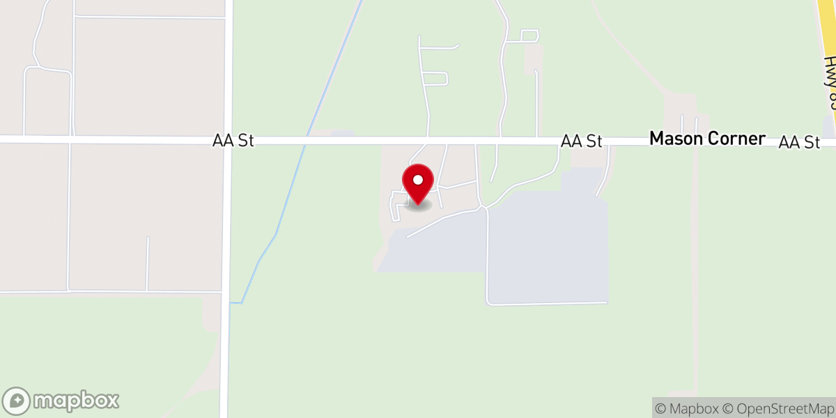 Map showing location of New Hope Greeley