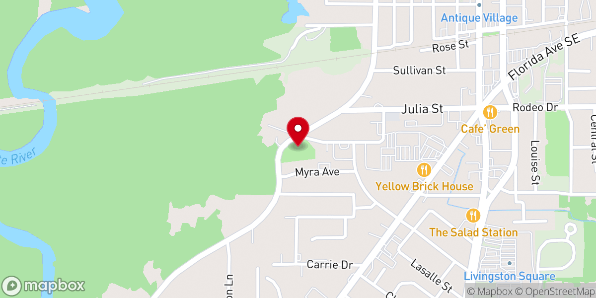 Map showing location of Kidz Korner Playland