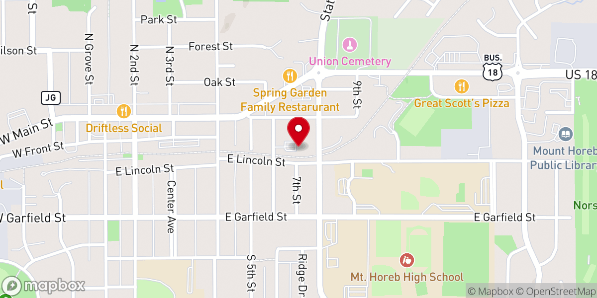 Map showing location of St. Francis of Assisi Parish Center