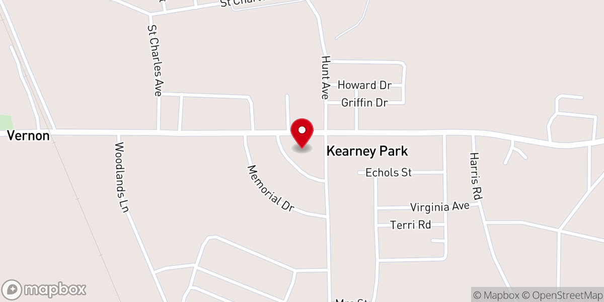 Map showing location of Simmons Memorial Baptist Church