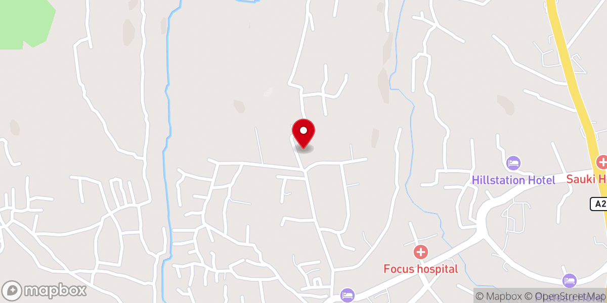 Map showing location of Baptist Church, Tudun Wada. Jos