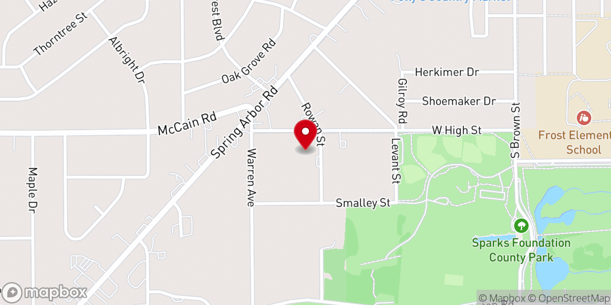 Map showing location of Cascades Church of God