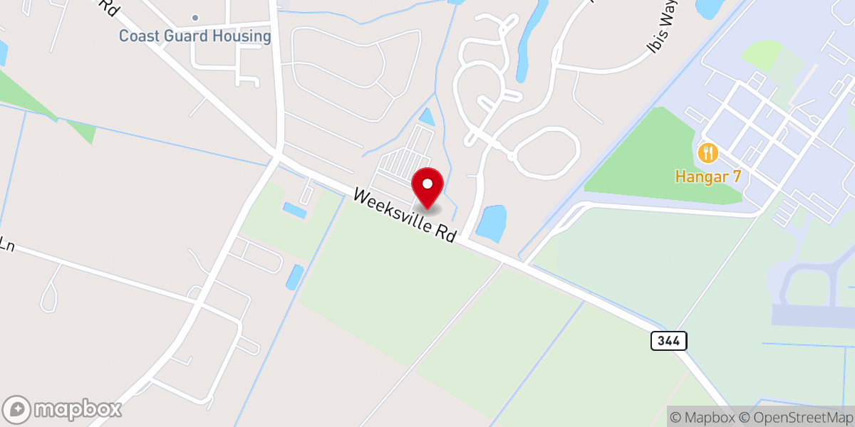 Map showing location of Bayside Church of Christ
