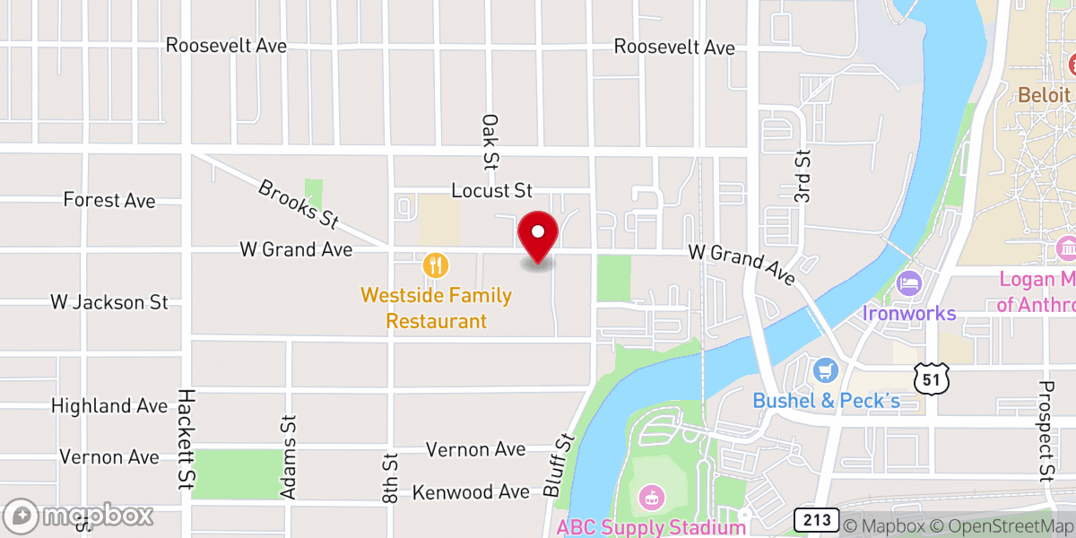 Map showing location of People's Church