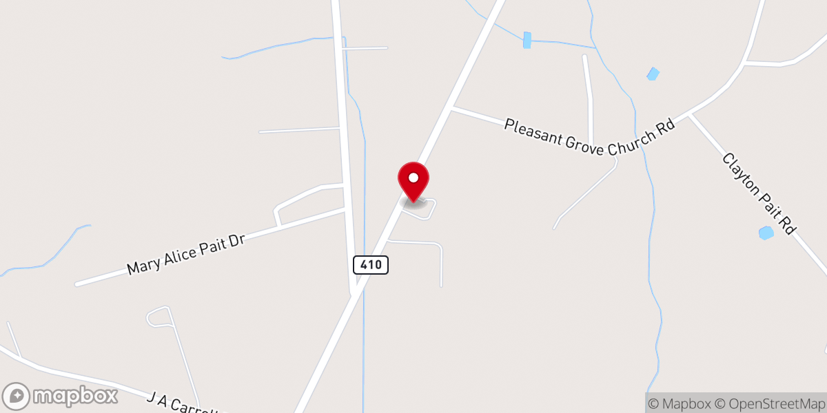 Map showing location of COMMUNITY BAPTIST CHURCH