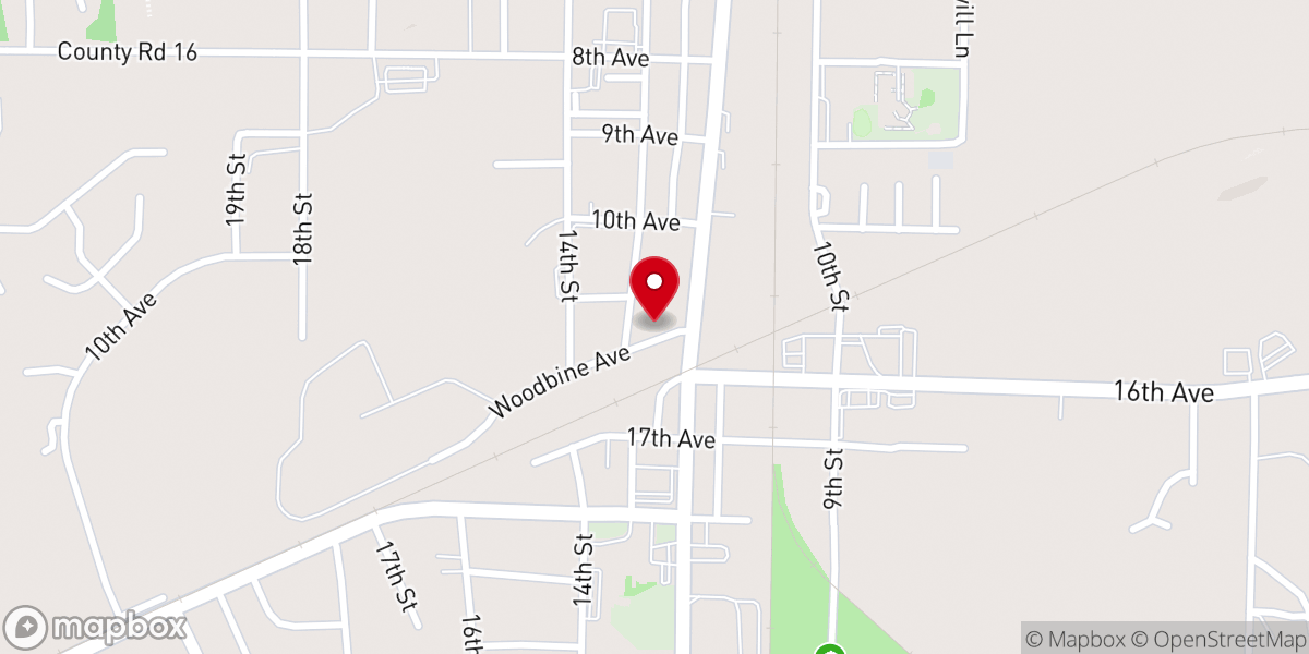 Map showing location of Grants Chapel AME Church