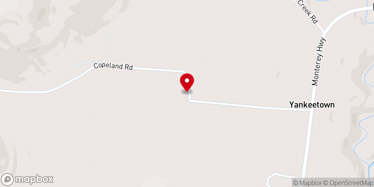 Map showing location of Copeland Chapel Church