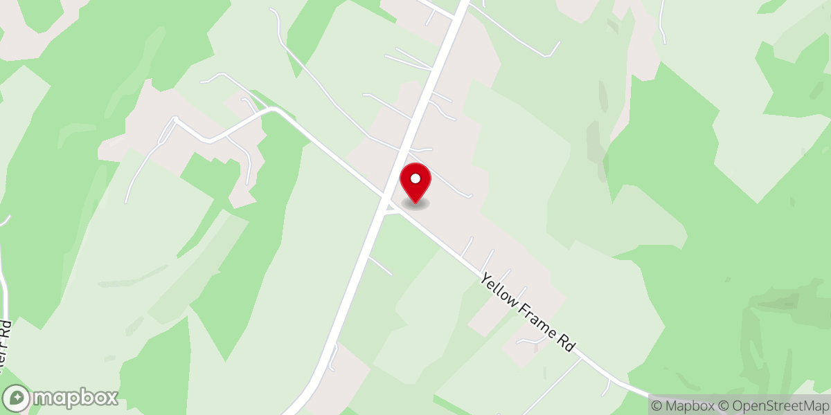 Map showing location of The Yellow Frame Presbyterian Church