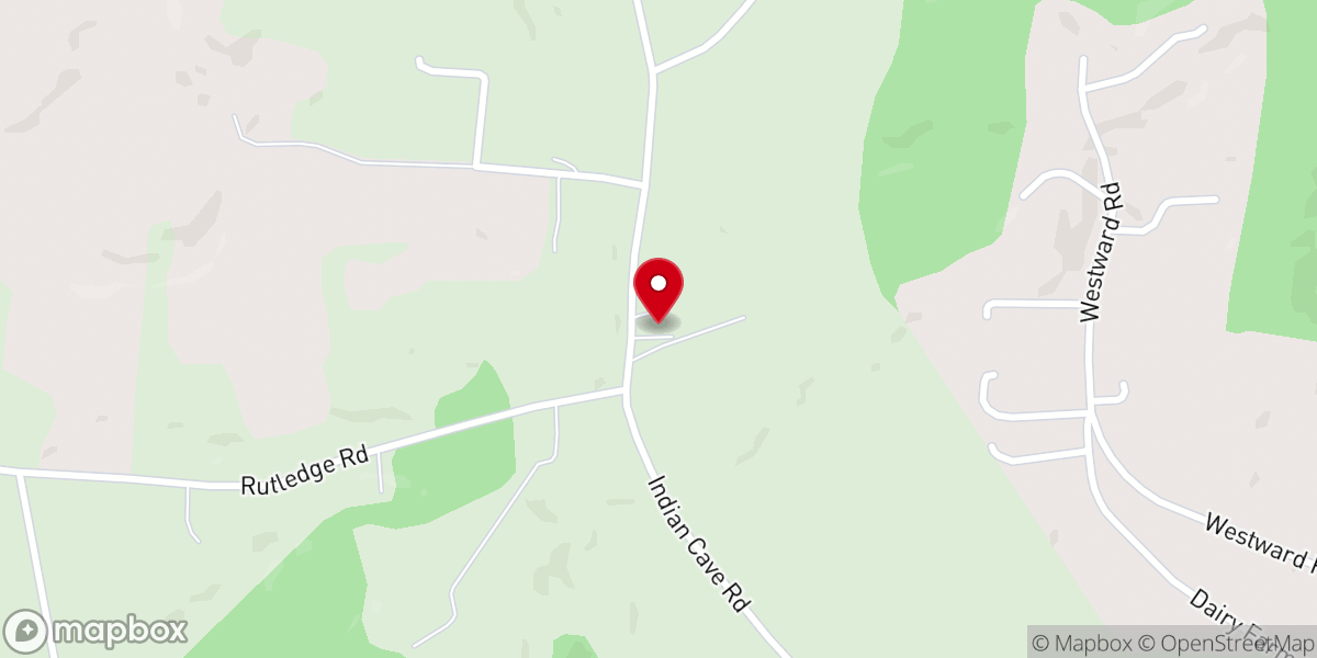 Map showing location of Pleasant Grove Baptist Church
