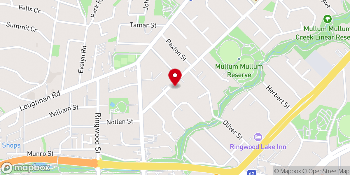 Map showing location of Melbourne Christian Assembly