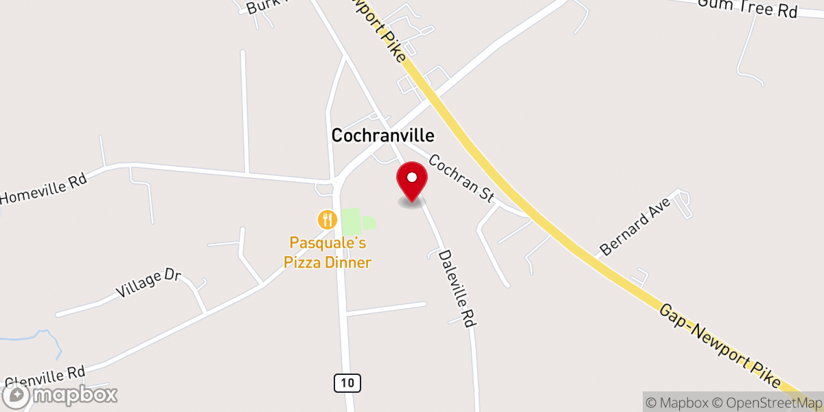 Map showing location of Safe Harbor Baptist Church