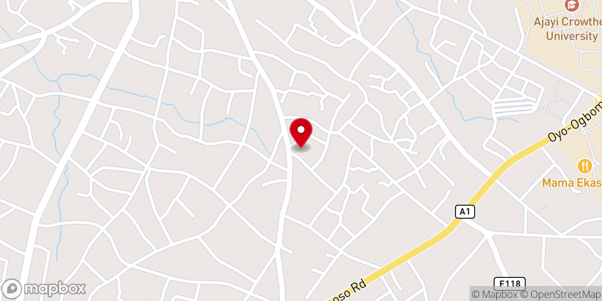 Map showing location of Heritage Baptist Church