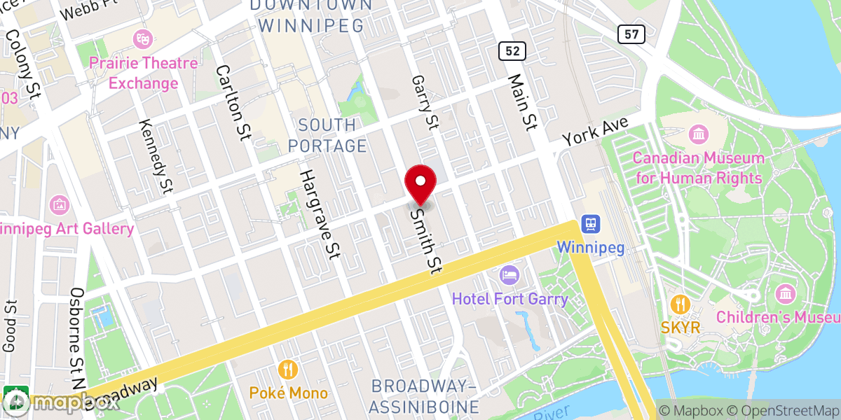 Map showing location of The Meeting Place