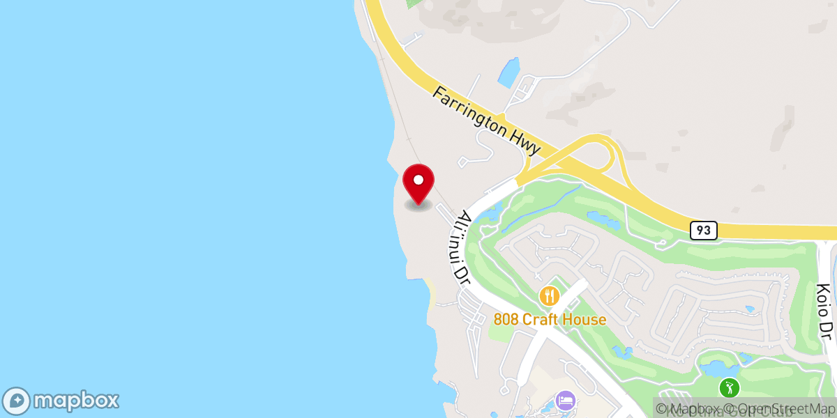 Map showing location of Paradise Cove Crystal Chapel
