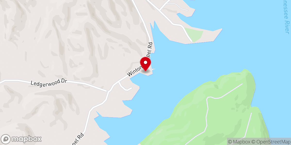 Map showing location of Winton Chapel Boat Launch