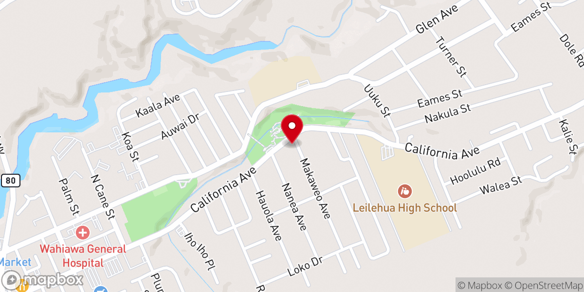 Map showing location of Calvary Independent Church