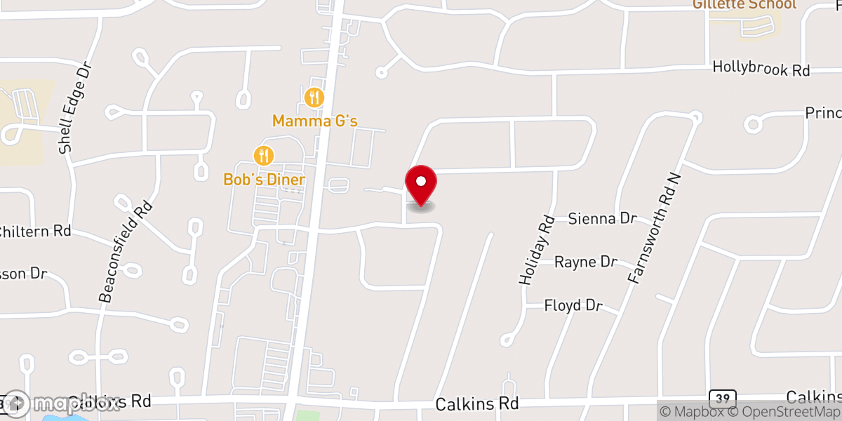 Map showing location of Inspire Wesleyan Church