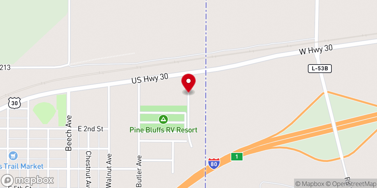 Map showing location of Our Lady of Peace