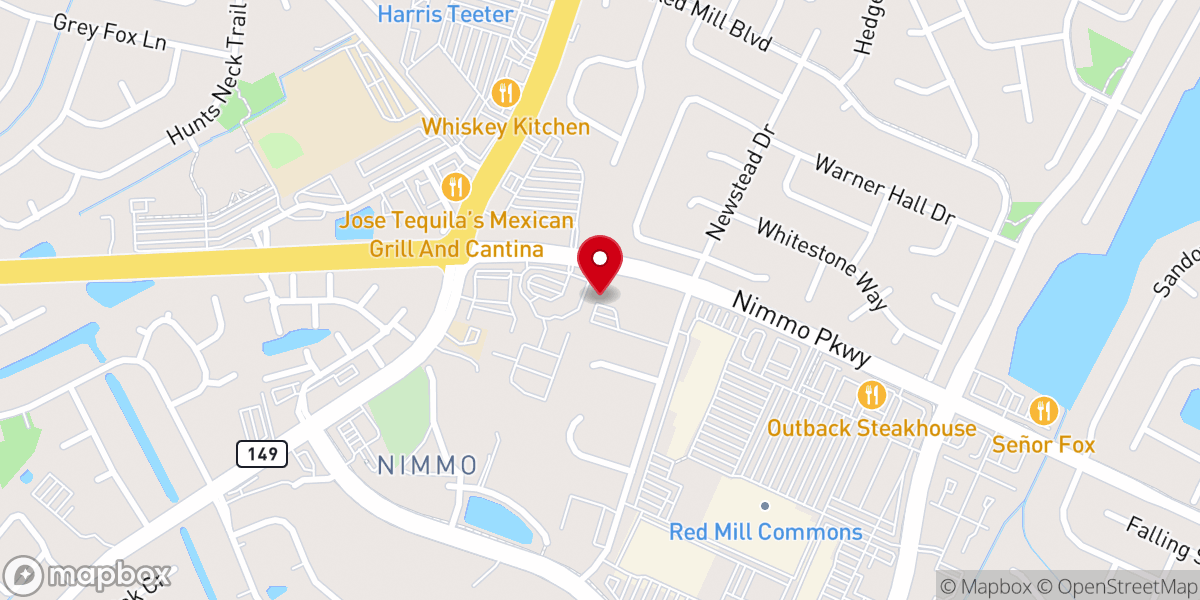 Map showing location of Beach Beacon Baptist Church