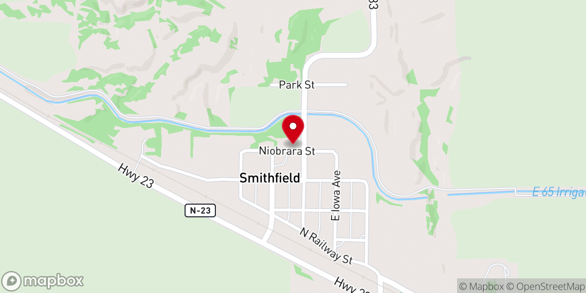 Map showing location of St. John Catholic Church