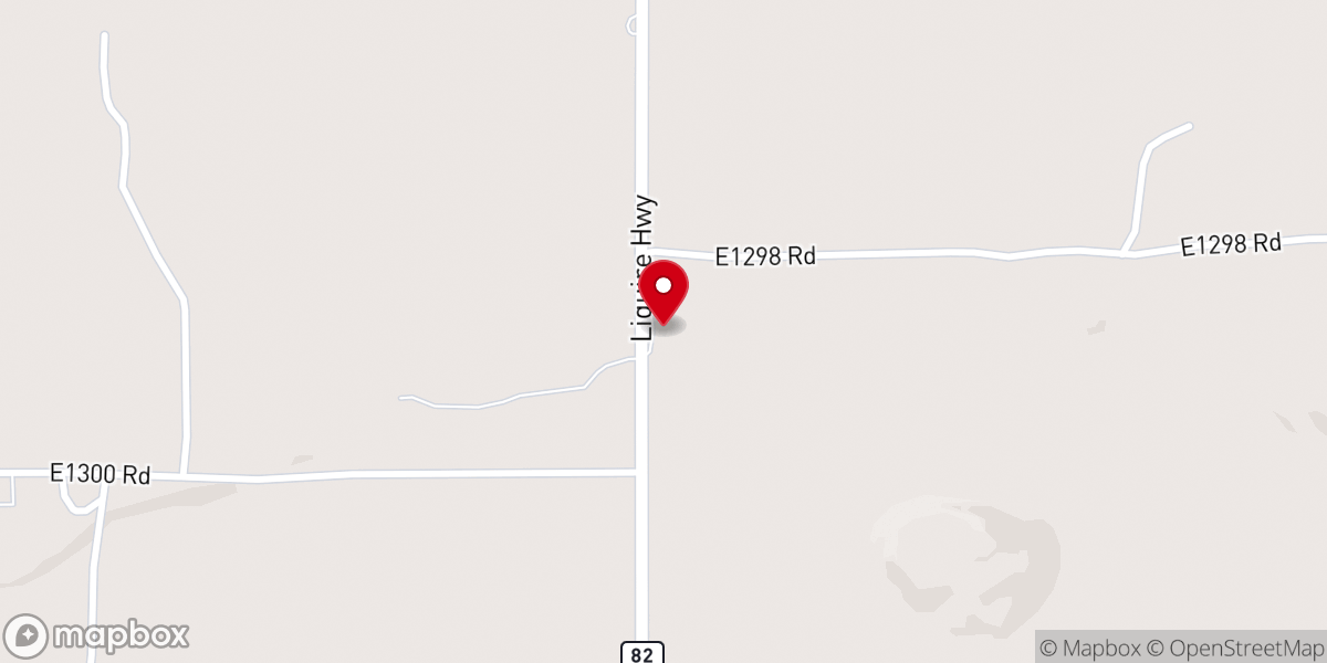 Map showing location of Rosedale Church