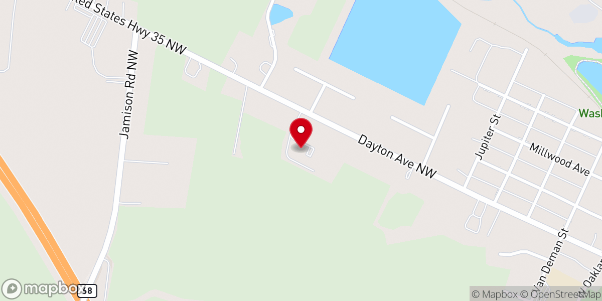 Map showing location of Fayette Christian School