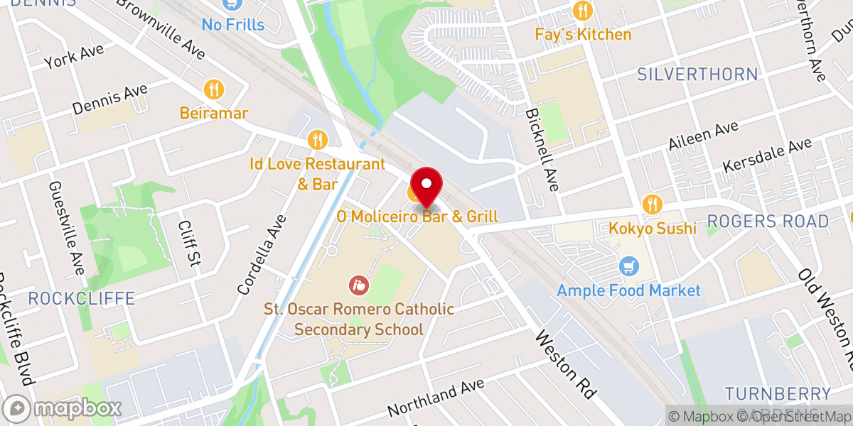 Map showing location of Our Lady of Guadalupe Parish