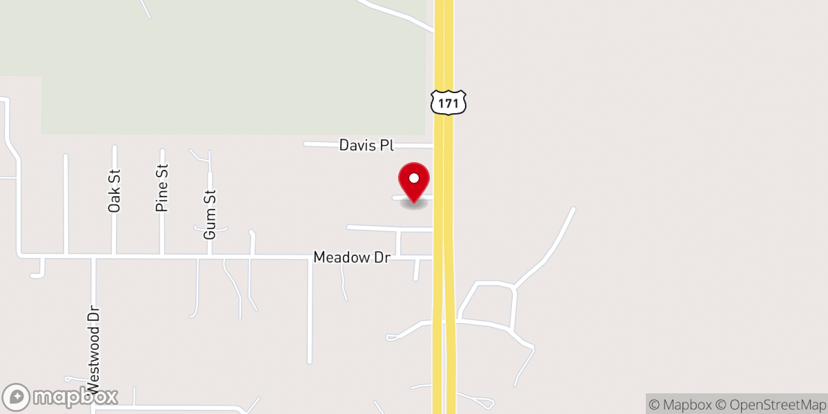Map showing location of De Soto Parish Fire District 2