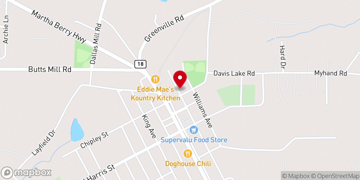 Map showing location of First United Methodist Church