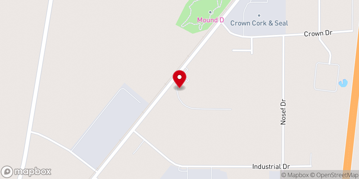 Map showing location of Batesville Church of God