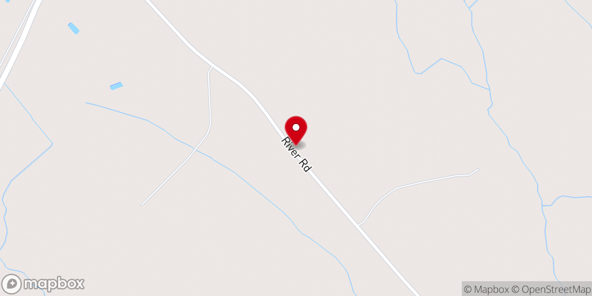 Map showing location of Oakdale Church