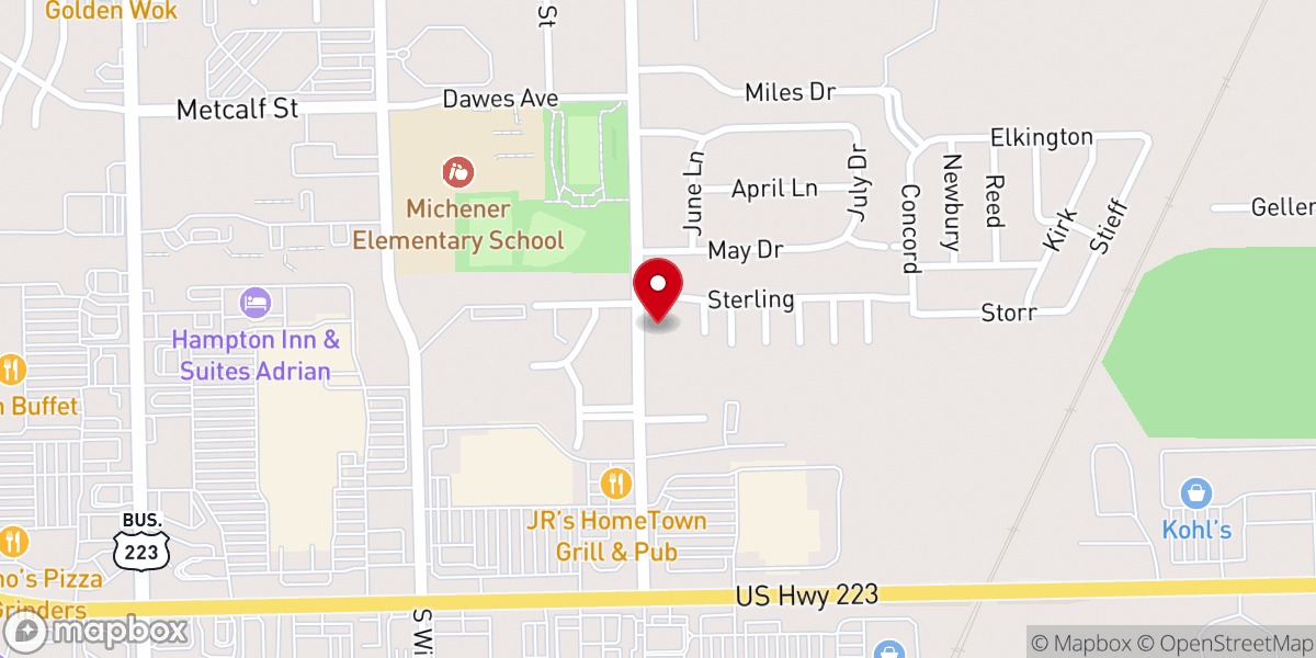 Map showing location of Church Of God Of Prophecy