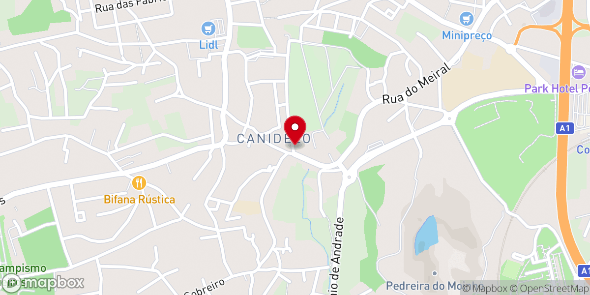 Map showing location of Capela de Santo António e das Almas