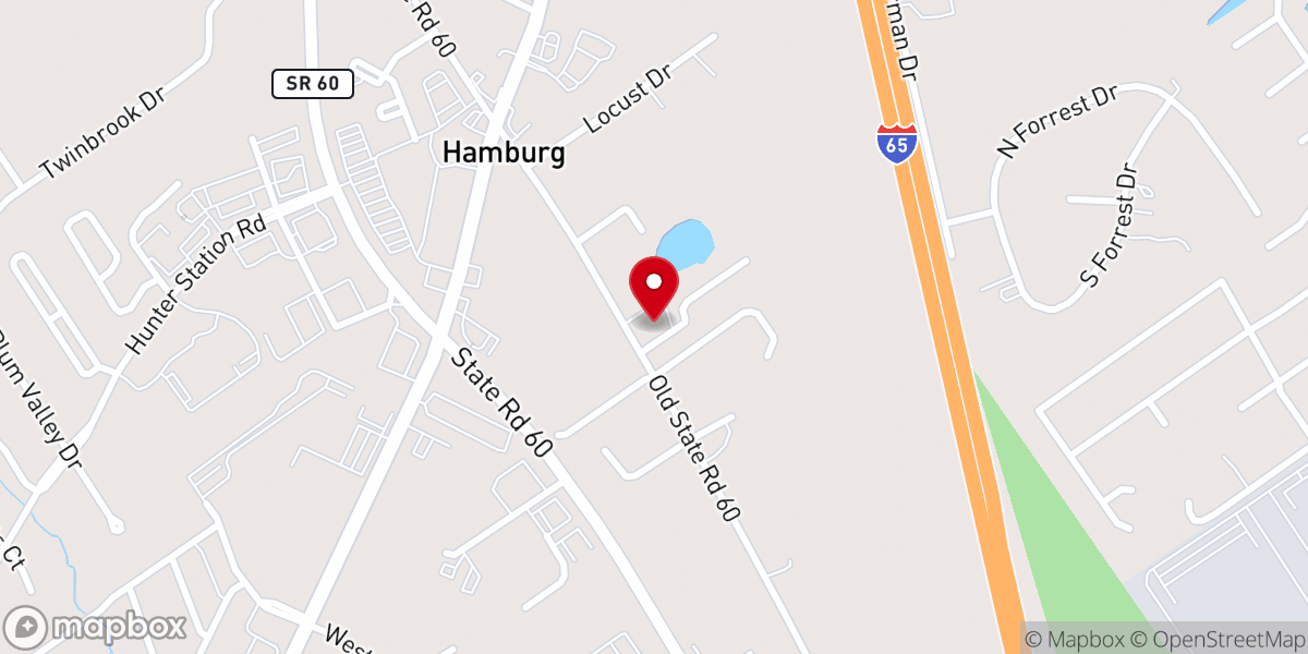 Map showing location of Little Lambs Daycare
