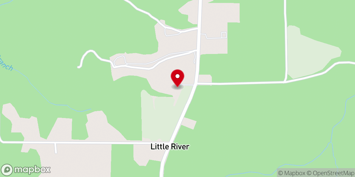 Map showing location of Triumph Church