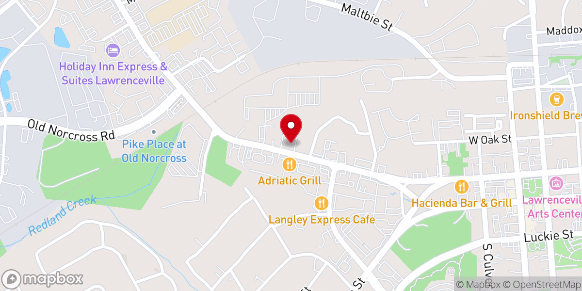 Map showing location of Atlanta Church Of God