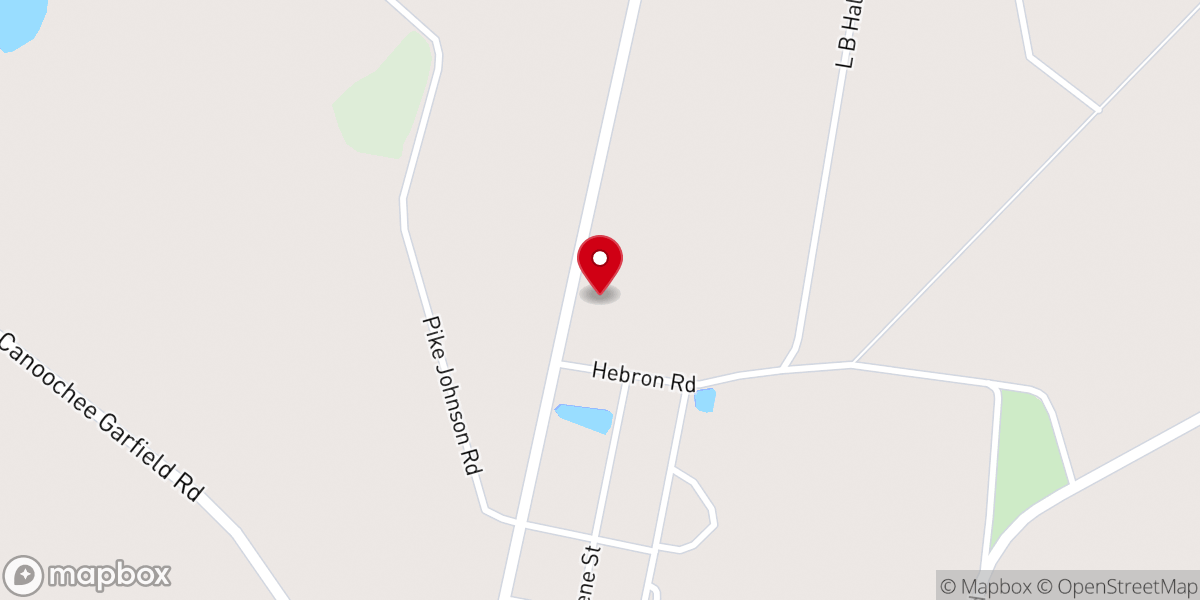 Map showing location of Long Branch Church of God