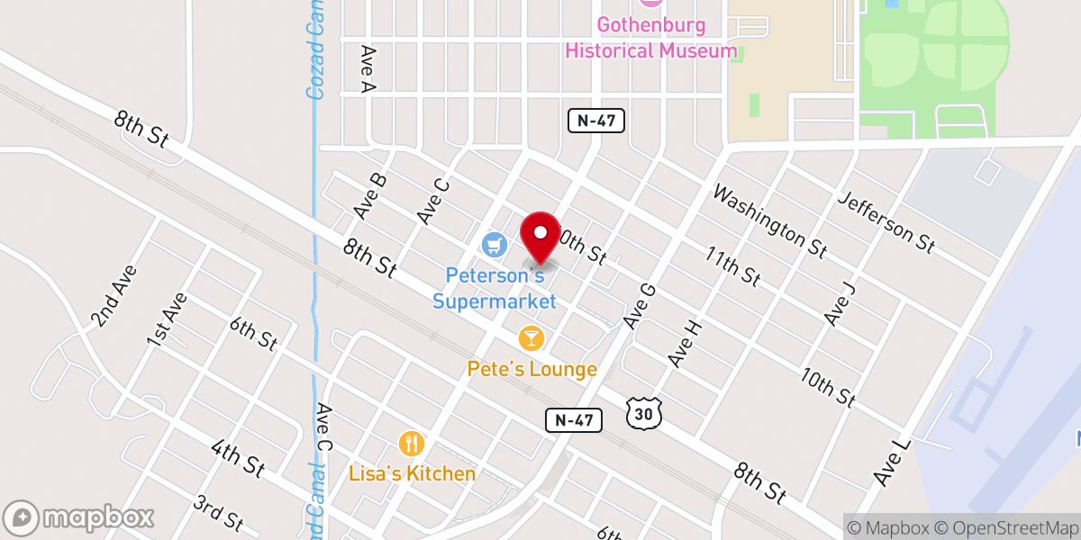 Map showing location of Faith Chapel