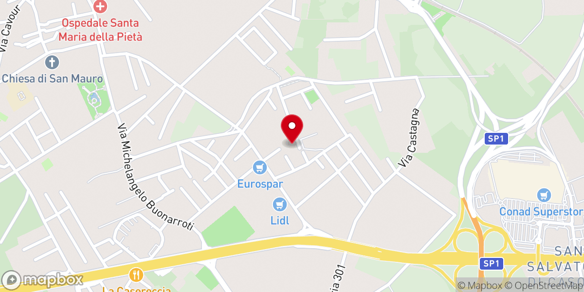 Map showing location of Chiesa Vita Abbondante Casoria